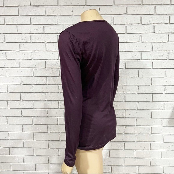 32 Degrees Purple Long Sleeve Heat Weatherproof Scoop Neck Jersey Tee Shirt - Picture 6 of 10